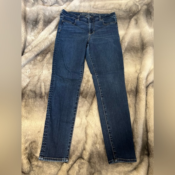 American Eagle Next Level Stretch Super High Rise Jegging Size 14 - Picture 1 of 4
